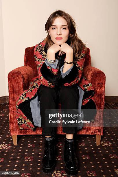 Actress and film director Lola Bessis is photographed for Self Assignment on December 13, 2016 in Les Arcs, France