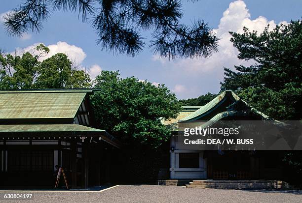 Pavilions in Atsuta shrine, Atsuta-ku, Nagoya, Chubu. Japan, 17th century.