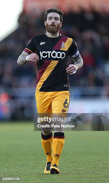 Romain Vincelot of Bradford City in action during the Sky Bet League One match between Northampton Town and Bradford City at Sixfields on January 2,...