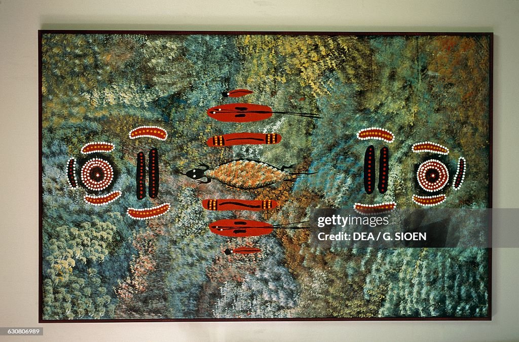 Aboriginal painting, Alice Springs...