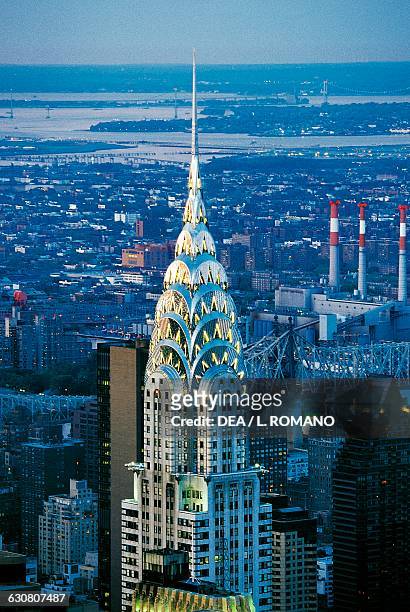 The Chrysler Building architect William van Alen, at sunset, New York, United States of America.