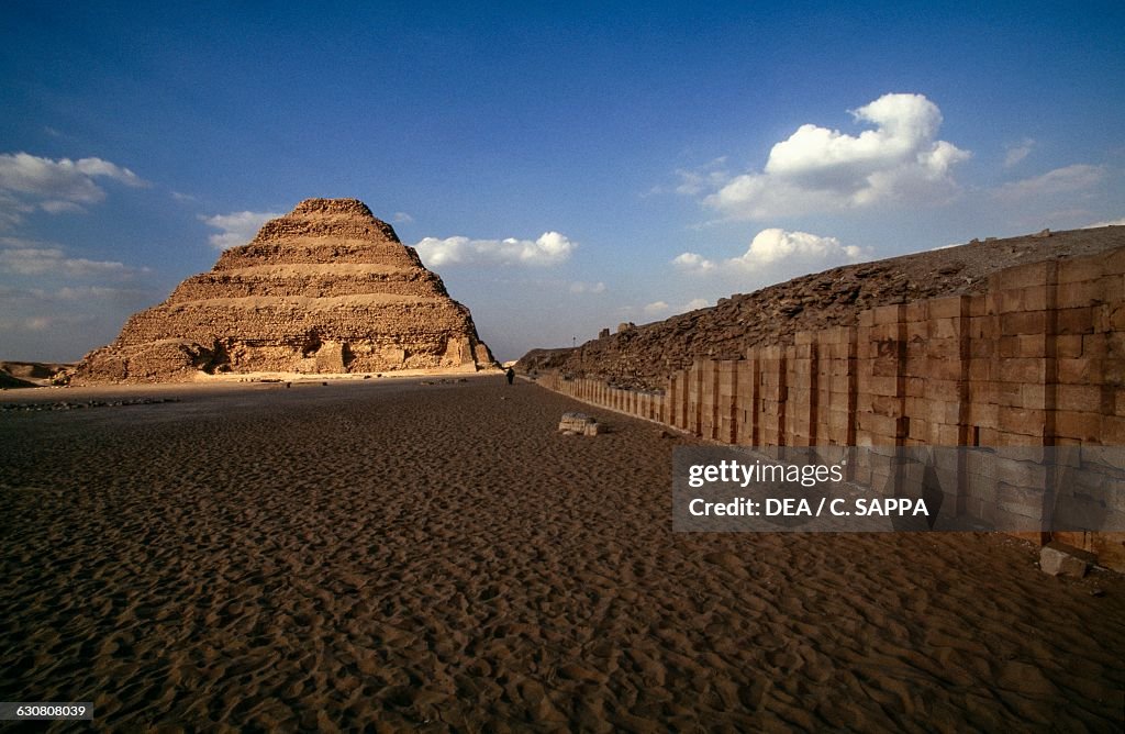 The Step Pyramid of Djoser , Saqqara, Memphis . Egyptian... News Photo ...
