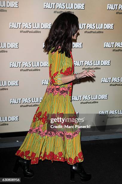 Actress Jenifer Bartoli attends 'Faut Pas Lui Dire' Premiere at UGC Cine Cite Bercy on January 2, 2017 in Paris, France.