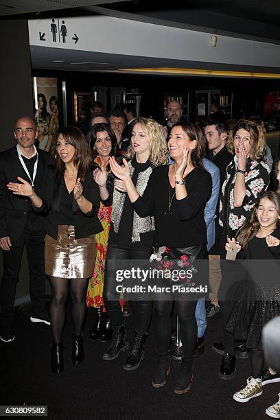 Tania Garbarski, Jenifer Bartoli, Stephanie Crayencour and Solange Cicurel attend 'Faut Pas Lui Dire' Premiere at UGC Cine Cite Bercy on January 2,...