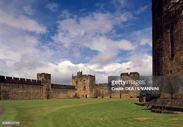 Interior of the walls, Alnwick Castle, Northumberland, England. United Kingdom, 11th century.