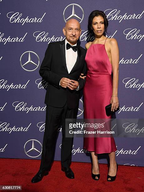 Actors Ben Kingsley and Daniela Lavender attend the 28th Annual Palm Springs International Film Festival Film Awards Gala at the Palm Springs...