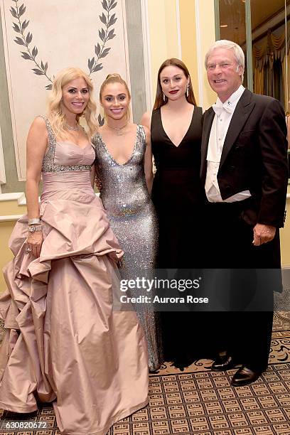 Julie Crenshaw, Claire Crenshaw, Catherine Crenshaw and Ben Crenshaw attend 62nd International Debutante Ball at The Pierre Hotel on December 29,...