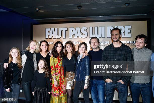 Actress Stephanie Crayencour, director Solange Cicurel, actors Jenifer Bartoli, Tania Garbarski, Camille Chamoux, Charlie Dupont and Arie Elmaleh...