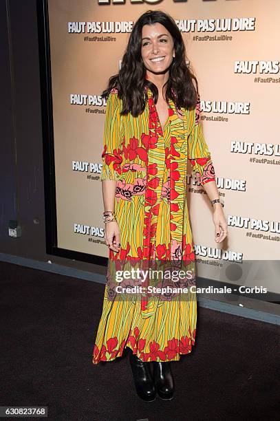 Actress Jenifer Bartoli attends the 'Faut Pas Lui Dire' Premiere at UGC Cine Cite Bercy on January 2, 2017 in Paris, France.