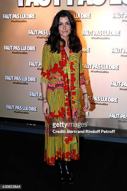 Singer and actress Jenifer Bartoli attends the 'Faut pas lui dire' Paris Premiere at UGC Cine Cite Bercy on January 2, 2017 in Paris, France.