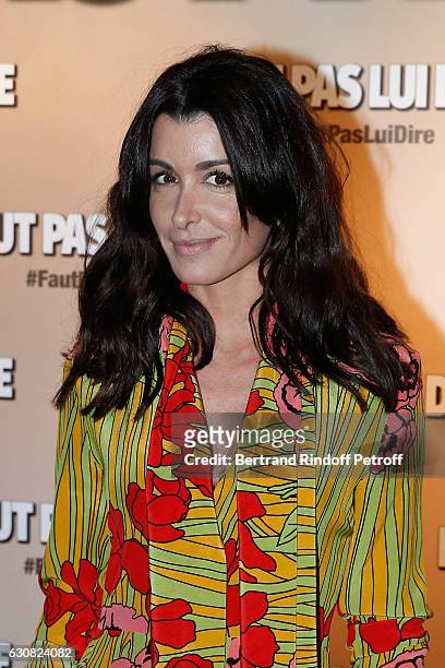 Singer and actress Jenifer Bartoli attends the 'Faut pas lui dire' Paris Premiere at UGC Cine Cite Bercy on January 2, 2017 in Paris, France.