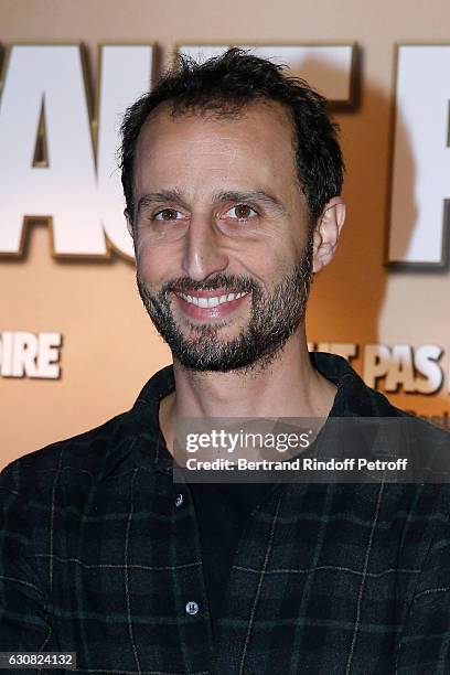 Actor Arie Elmaleh attends the 'Faut pas lui dire' Paris Premiere at UGC Cine Cite Bercy on January 2, 2017 in Paris, France.