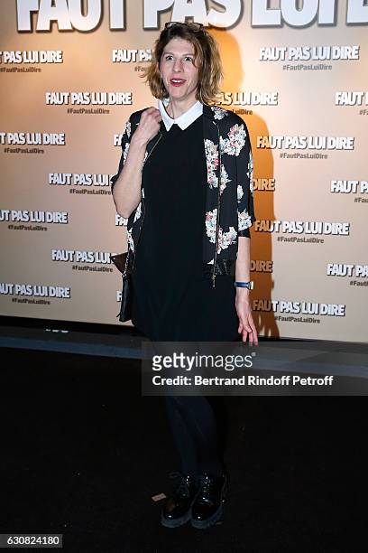 Actress Juliette Tresanini attends the 'Faut pas lui dire' Paris Premiere at UGC Cine Cite Bercy on January 2, 2017 in Paris, France.