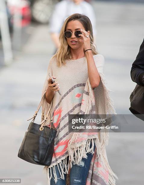 Kaitlyn Bristowe is seen at 'Jimmy Kimmel Live' on January 02, 2017 in Los Angeles, California.