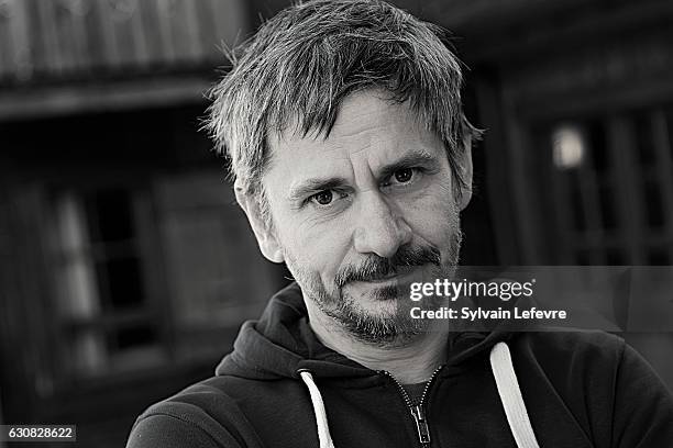 Director Adrian Sitaru is photographed for Self Assignment on December 12, 2016 in Les Arcs, France