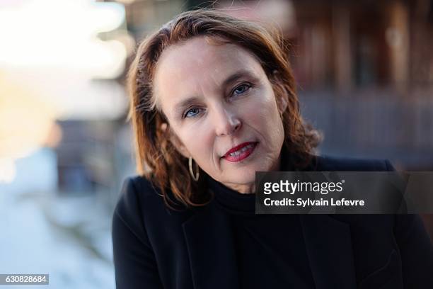 Actress Mijke de Jong is photographed for Self Assignment on December 12, 2016 in Les Arcs, France