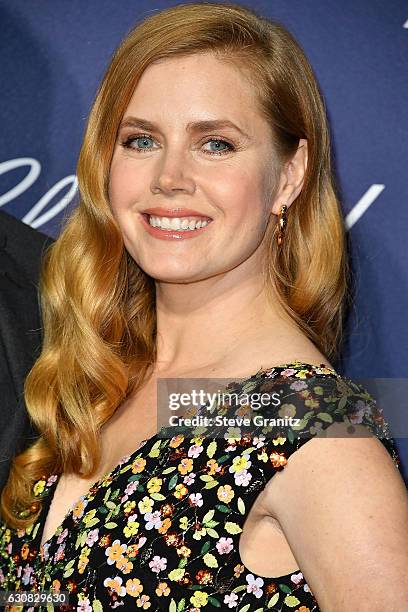 Amy Adams arrives at the 28th Annual Palm Springs International Film Festival Film Awards Gala at Palm Springs Convention Center on January 2, 2017...