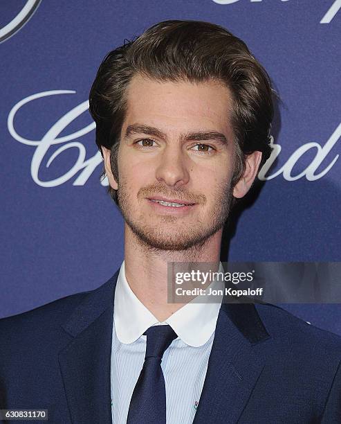 Actor Andrew Garfield arrives at the 28th Annual Palm Springs International Film Festival Film Awards Gala at Palm Springs Convention Center on...