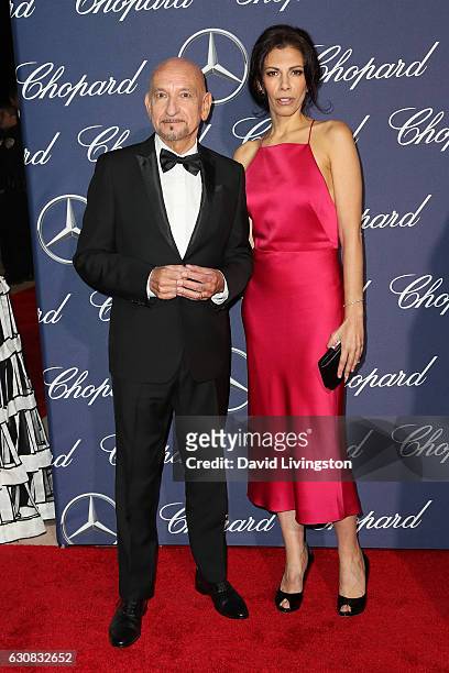Sir Ben Kingsley and Daniela Lavender arrive at the 28th Annual Palm Springs International Film Festival Film Awards Gala at the Palm Springs...
