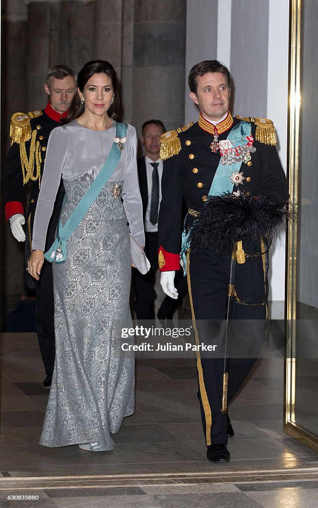 Danish Queen Margrethe Holds New Year's Reception For The Foreign Diplomatic Corps