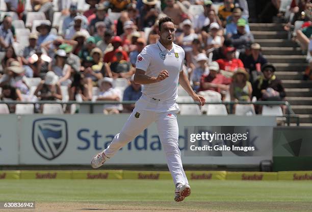 Kyle Abbott ofSouth Africa during day 2 of the 2nd test between South Africa and Sri Lanka at PPC Newlands on January 03, 2107 in Cape Town, South...