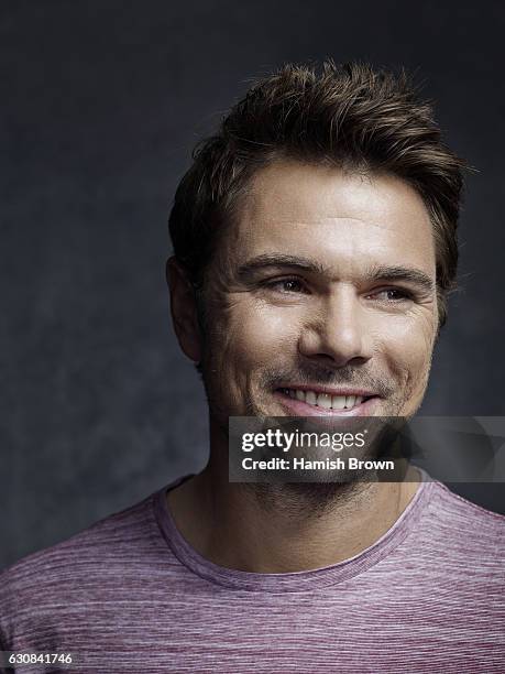 Tennis player Stanislas Wawrinka is photographed for Schweizer Illustrierte Sport magazine on June 22, 2016 in London, England.