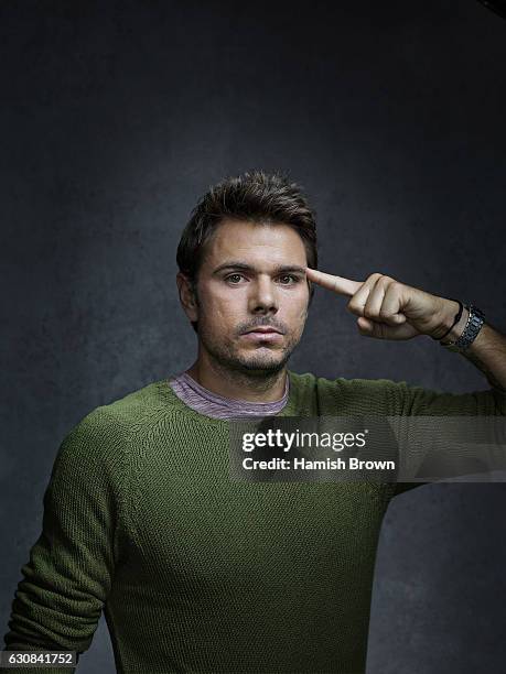 Tennis player Stanislas Wawrinka is photographed for Schweizer Illustrierte Sport magazine on June 22, 2016 in London, England.