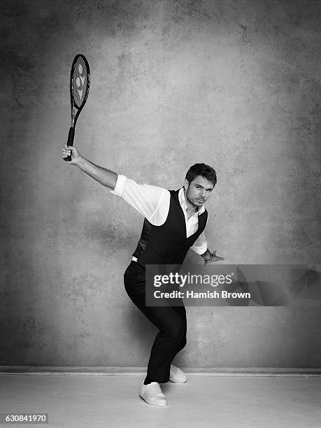 Tennis player Stanislas Wawrinka is photographed for Schweizer Illustrierte Sport magazine on June 22, 2016 in London, England.