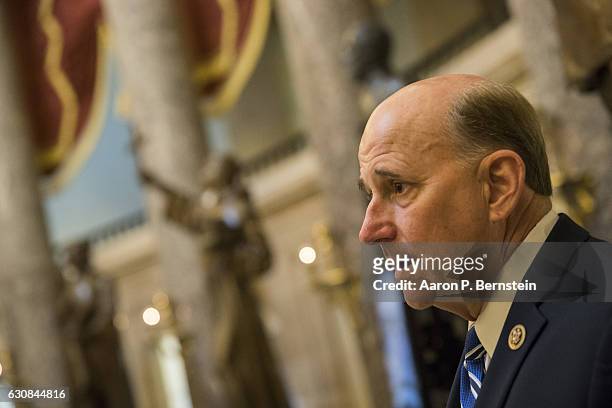 Rep. Louie Gohmert speaks with reporters at the U.S. Capitol January 3, 2017 in Washington, DC. Today marks the first day of the 115th Congress.
