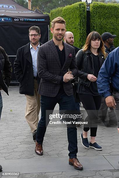 Nick Viall visits "Extra" at Universal Studios Hollywood on January 3, 2017 in Universal City, California.