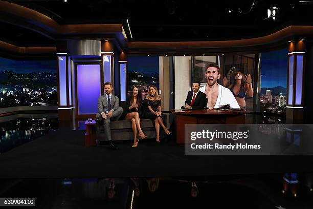 On Monday, January 2, following the premiere of the new season of Walt Disney Television via Getty Images's "The Bachelor," Jimmy Kimmel hosts a...