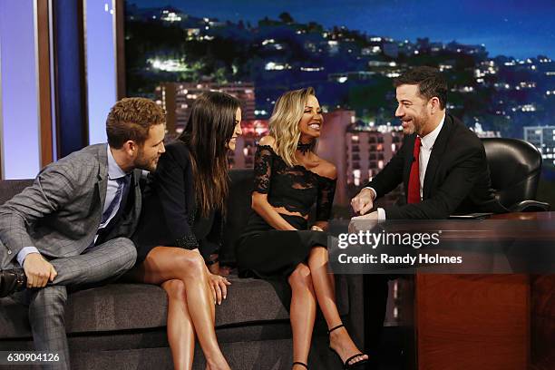 On Monday, January 2, following the premiere of the new season of Walt Disney Television via Getty Images's "The Bachelor," Jimmy Kimmel hosts a...