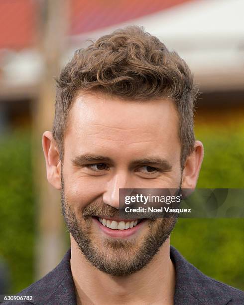 Nick Viall visits "Extra" at Universal Studios Hollywood on January 3, 2017 in Universal City, California.