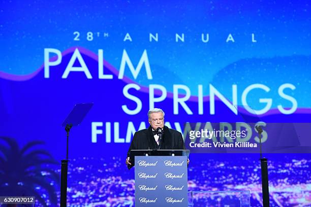 Harold Matzner, Palm Springs International Film Festival Chairman speaks at the 28th Annual Palm Springs International Film Festival at Parker Palm...
