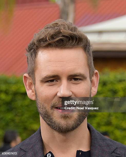 Nick Viall visits "Extra" at Universal Studios Hollywood on January 3, 2017 in Universal City, California.