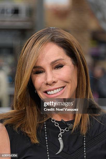 Melissa Rivers visits "Extra" at Universal Studios Hollywood on January 3, 2017 in Universal City, California.