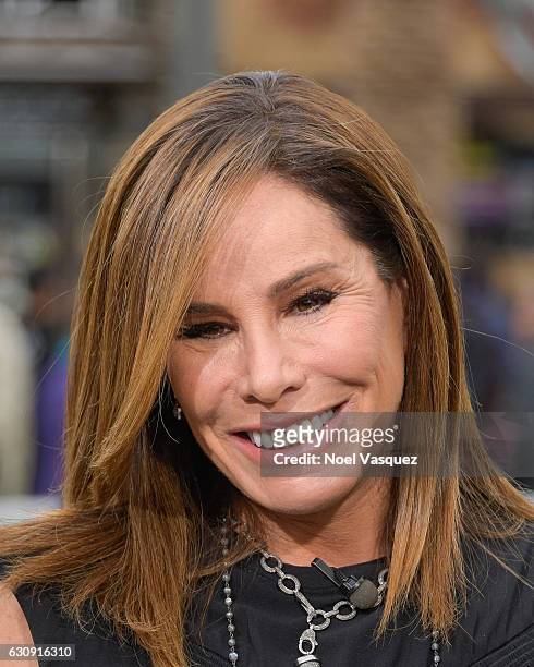 Melissa Rivers visits "Extra" at Universal Studios Hollywood on January 3, 2017 in Universal City, California.