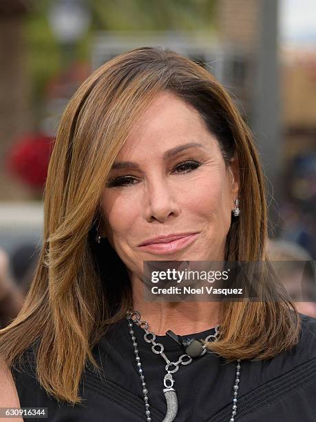 Melissa Rivers visits "Extra" at Universal Studios Hollywood on January 3, 2017 in Universal City, California.