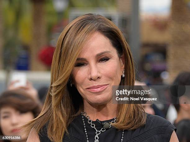 Melissa Rivers visits "Extra" at Universal Studios Hollywood on January 3, 2017 in Universal City, California.