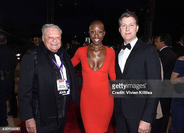 Harold Matzner, Palm Springs International Film Festival Chairman, Oge Egbuonu and Jeff Nichols attend the 28th Annual Palm Springs International...