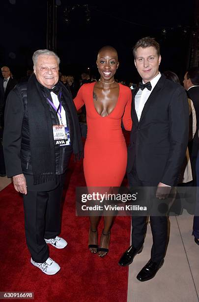 Harold Matzner, Palm Springs International Film Festival Chairman, Oge Egbuonu and Jeff Nichols attend the 28th Annual Palm Springs International...