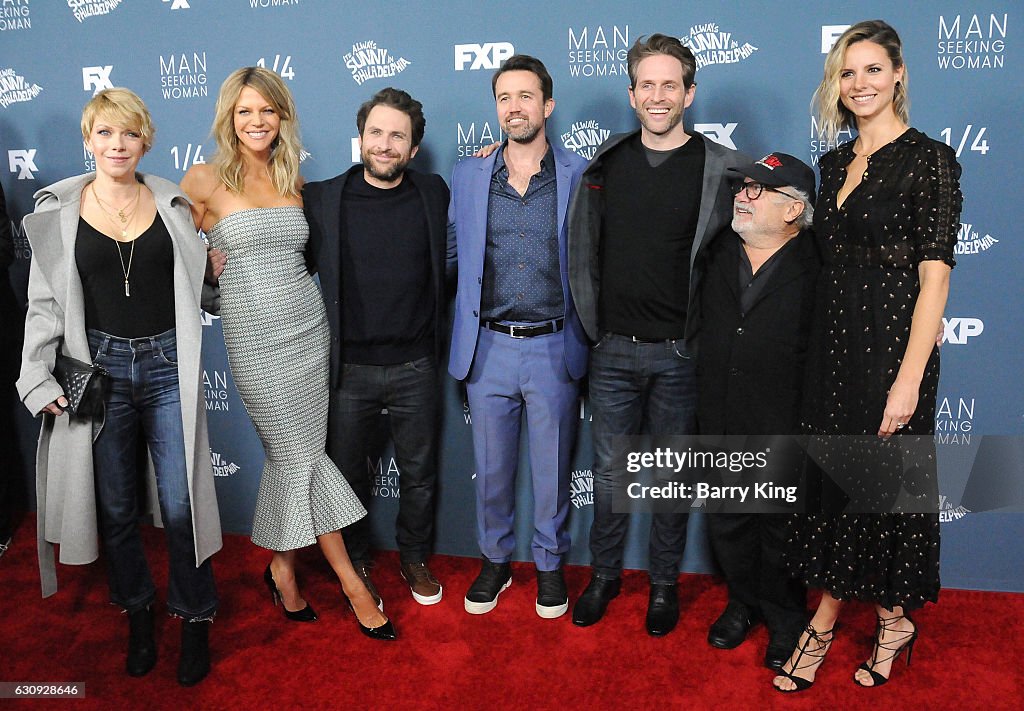 Premiere Of FXX's "It's Always Sunny In Philadelphia" Season 12 And "Man Seeking Woman" Season 3 - Arrivals