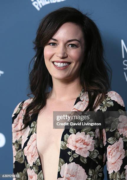 Actress Britt Lower attends the premiere of FXX's "It's Always Sunny in Philadelphia" Season 12 and "Man Seeking Woman" Season 3 at Fox Bruin Theatre...