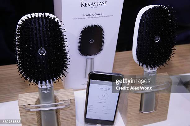 The Kerastase Hair Coach Powered by Withings, the world's first smart hairbrush developed in collaboration with L'Oreal's Research and Innovation...