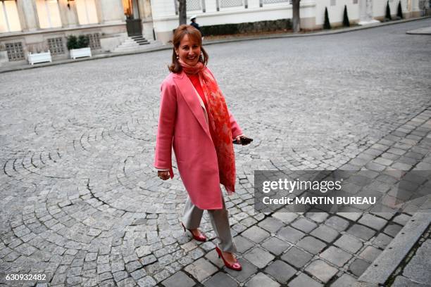 French Minister for Ecology, Sustainable Development and Energy Segolene Royal arrives for a breakfast held ahead of the first cabinet meeting of the...