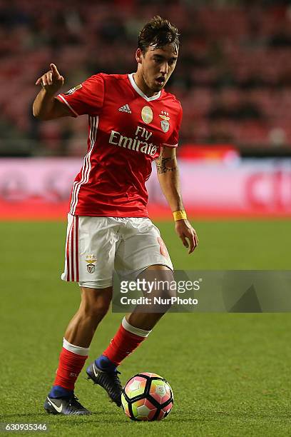 Benficas midfielder Andre Horta from Portugal during the Portuguese Cup 2016/17 match between SL Benfica v FC Vizela, at Luz Stadium in Lisbon on...