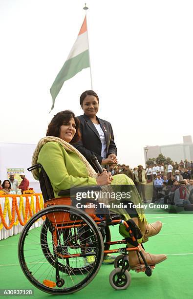 New Delhi Municipal Council announce mountaineer Arunima Sinha and Para Olympic medal winner Deepa Malik as their new brand ambassador of Swachh...