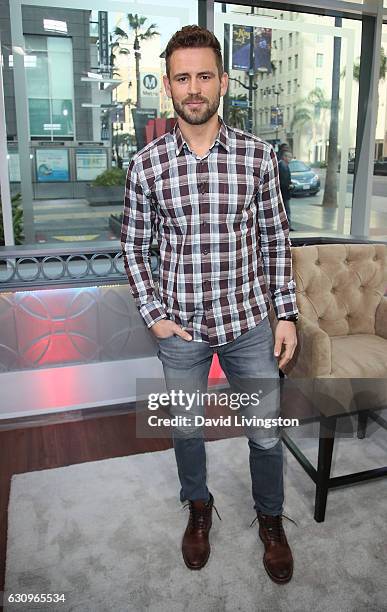 Personality Nick Viall visits Hollywood Today Live at W Hollywood on January 4, 2017 in Hollywood, California.