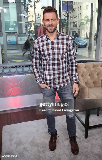 Personality Nick Viall visits Hollywood Today Live at W Hollywood on January 4, 2017 in Hollywood, California.