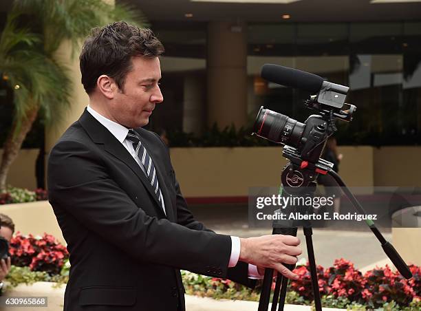 Host Jimmy Fallon attends the 74th Annual Golden Globes Preview Day at The Beverly Hilton Hotel on January 4, 2017 in Beverly Hills, California.